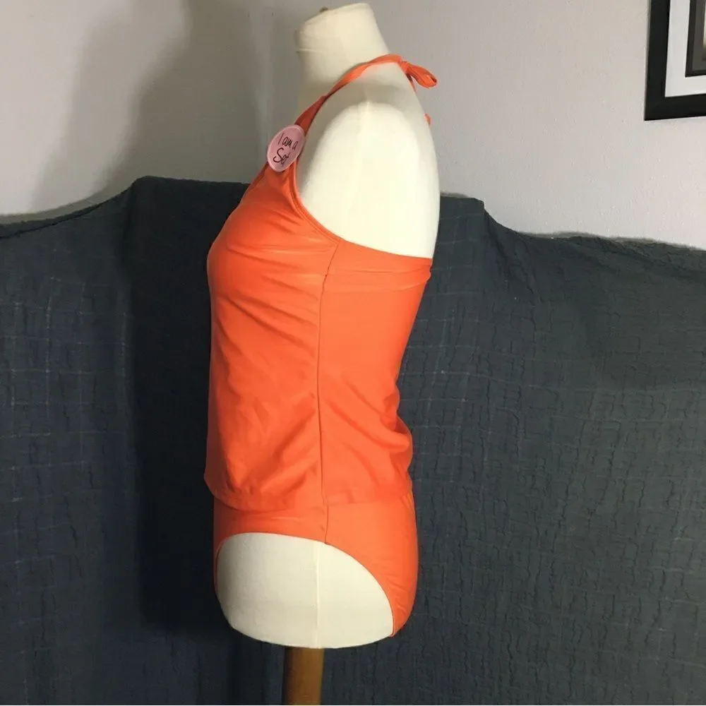 Bobbie Brooks NWT Orange Two Piece Swimset Size L